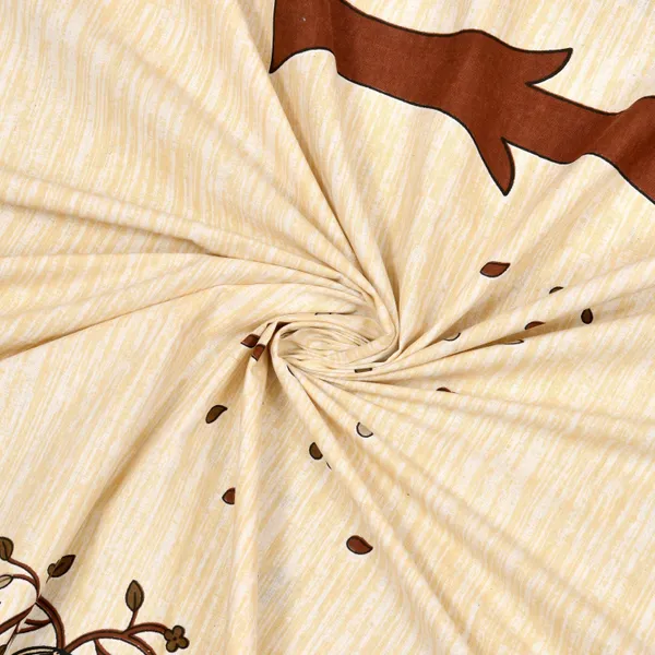 Brown_Cotton_Prosperity_Tree_Double_Bedsheet_With_Pillow_Cover_70X100_Cm